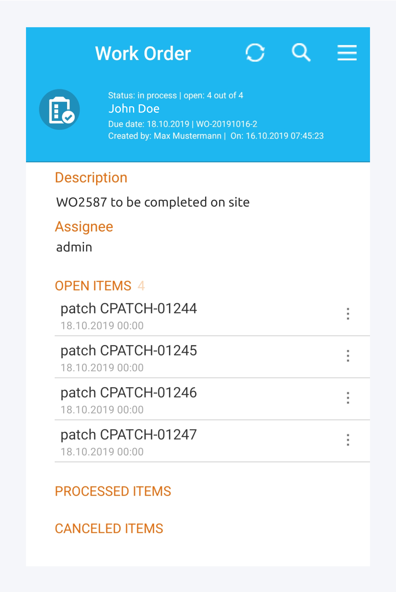 Ila 1422 Work Orders - cabeifr