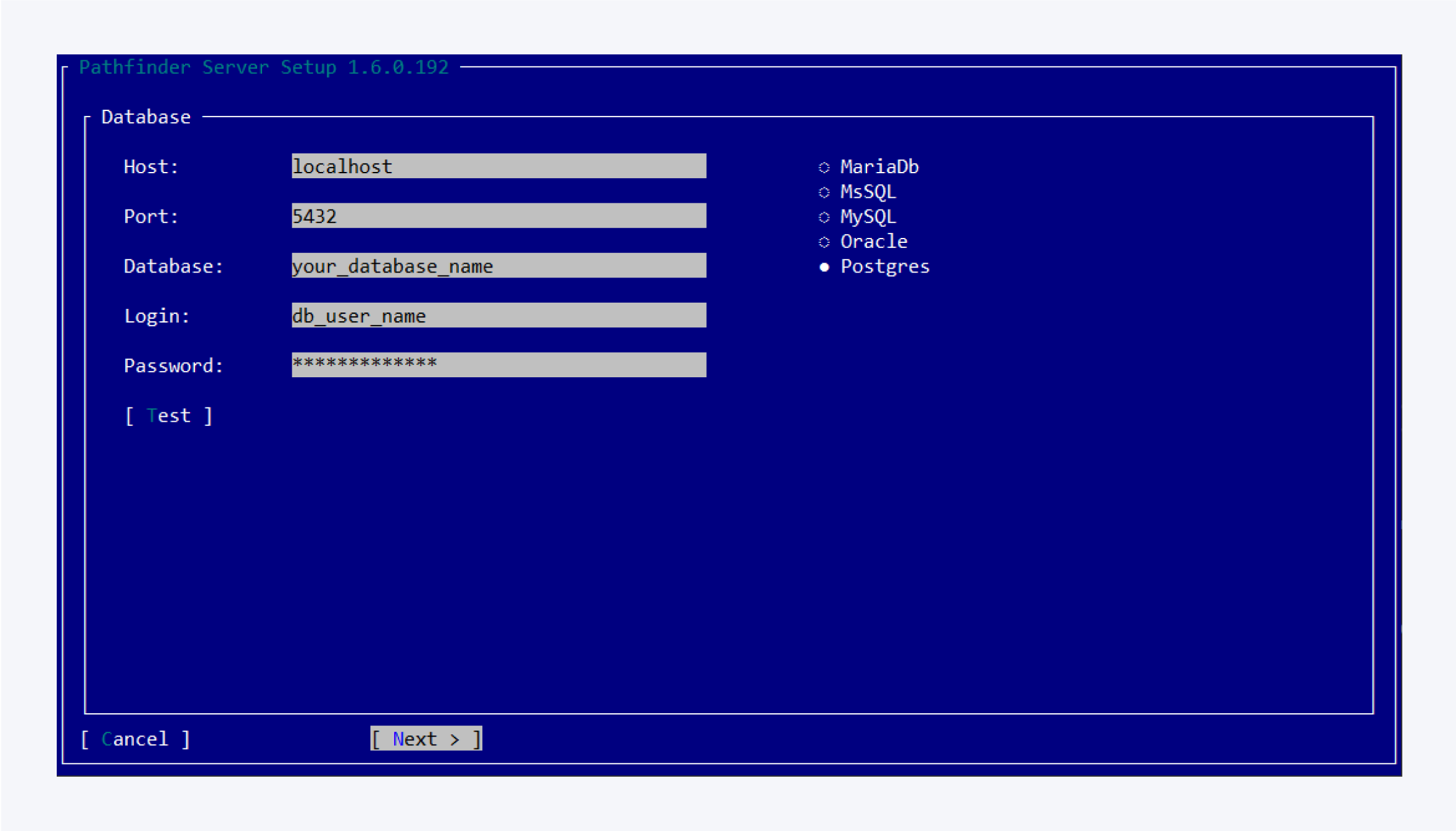 Server Installation: RPM Package